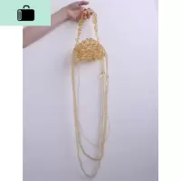A嗯宙小众透明贝壳包设计口红包个性手工迷你串珠包斜挎包NEW LAKE女斜挎包