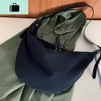 弹力布大容量ins胸包大包女百搭斜挎包饺子包2019新款秋冬单肩包NEW LAKE女斜挎包