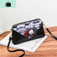 流行小包包女新款韩版时尚百搭女士印花个性单肩斜挎包贝壳零钱包NEW LAKE女斜挎包