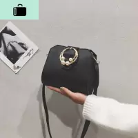 珍珠小包包女2020新款韩版百搭质感斜挎包chic港风复古贝壳单肩包NEW LAKE女斜挎包
