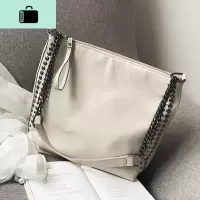 洋气包包女2020新款潮韩版百搭质感斜挎包软面单肩简约时尚水桶包NEW LAKE女斜挎包