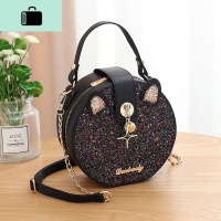 夏天女包包2020新款潮时尚网红小圆包斜挎包女百搭ins亮片链条包NEW LAKE女斜挎包