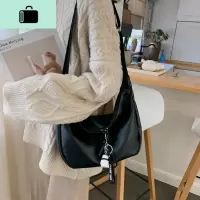 春夏时尚大容量水桶包女2020新款潮时尚洋气单肩包百搭ins斜挎包NEW LAKE女斜挎包