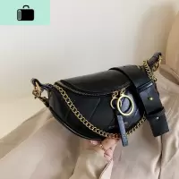 小众时尚包包女2019新款洋气胸包斜跨百搭上新质感流行单肩斜挎包NEW LAKE女斜挎包