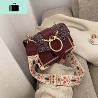 ins网红小包包女2020流行新款潮百搭斜挎包宽肩带单肩时尚小方包NEW LAKE女斜挎包