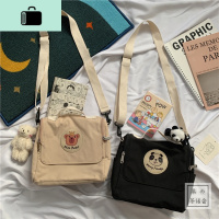 日系原宿chic古着感斜挎包女 韩版INS复古软妹少女学生可爱小包包NEW LAKE女斜挎包