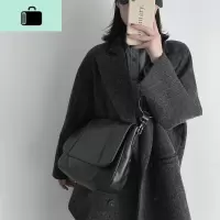 网红小包包女大容量2020新款潮单肩百搭ins学生韩版高级感斜挎包NEW LAKE 黑色女斜挎包