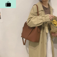 高级感洋气大包包女2020新款时尚水桶包学生休闲大容量单肩斜挎包NEW LAKE女斜挎包