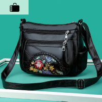 中老年人女包包2020新款韩版软皮大容量单肩斜挎包中年妈妈买菜包NEW LAKE女斜挎包