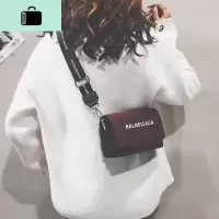 小款单肩包女大包运动风软时尚潮流仙气墨绿色宽带公主斜跨斜挎包NEW LAKE女斜挎包