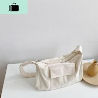 小涵同款~东大韩版新款时尚大容量单件斜挎包简约宽带帆布包女NEW LAKE 杏色女斜挎包