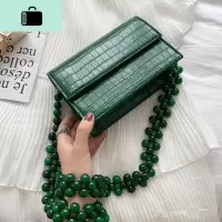 网红小包包女2020新款潮韩版质感斜挎包石头纹单肩链条时尚小方包NEW LAKE女斜挎包