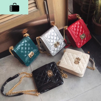 高级感洋气包包女2020新款韩版时尚菱格链条网红包百搭单肩斜挎包NEW LAKE女斜挎包