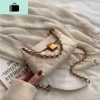 包包女2020新款韩版潮网红小包复古斜挎包百搭单肩女包菱格链条包NEW LAKE女斜挎包