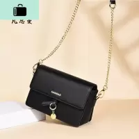 包包2020新款潮夏季女包斜挎包时尚单肩包黑色小方包百搭链条包NEW LAKE女斜挎包