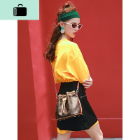 夏季小包包2020新款斜挎包迷你水桶包百搭ins单肩女包潮NEW LAKE 图片色女斜挎包