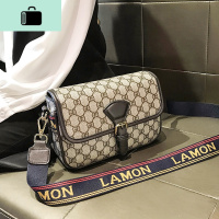 包包女包新款2020潮时尚百搭宽带小方包2019单肩包大气ins斜挎包NEW LAKE 咖啡色(新品)女斜挎包