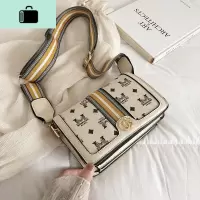斜挎包女宽肩带皮小方包时尚单肩包2020新款韩版百搭小包包潮NEW LAKE女斜挎包