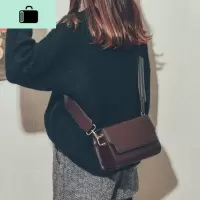 小包包女2020新款潮时尚百搭夏天ins复古仙女小方包宽肩带斜挎包NEW LAKE女斜挎包