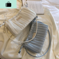 南原创设计款仙女缎面腋下包2020新款潮亚克力链条手提单肩斜挎包NEW LAKE女斜挎包