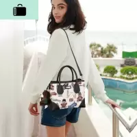 上新小熊手提包大容量包包斜挎包单肩包女2020新款百搭布包NEW LAKE女斜挎包