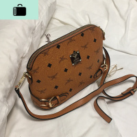 女包斜挎2020新款时尚印花单肩包韩版休闲贝壳包网红少女小包包潮NEW LAKE女斜挎包