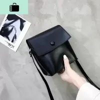 2020新款百搭简约ins斜挎水桶包森系韩版女学生网红小黑包包女NEW LAKE女斜挎包