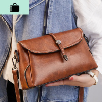 2020新款牛皮斜挎小包女包森系软皮复古皮单肩包大容量网红女包NEW LAKE女斜挎包