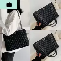 2020高级感质感洋气大容量大包包女ins新款菱格链条百搭单肩斜挎NEW LAKE女斜挎包