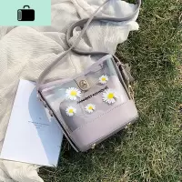 春夏小清新透明果冻小包包女2020新款潮韩版单肩时尚斜挎百搭insNEW LAKE女斜挎包