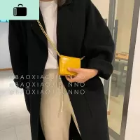 网红款韩版mini挂脖钱包女新款百搭链条单肩斜挎小包包NEW LAKE女斜挎包