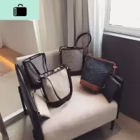 高级感包包女包新款2020韩版时尚手提斜挎单肩质感洋气网红水桶包NEW LAKE女斜挎包