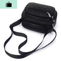 女做生意收钱的多层包包女2019新款潮韩版百搭实用软皮斜挎NEW LAKE女斜挎包