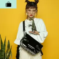 包包女2019新款豹纹百搭ins单肩斜挎邮差包大容量洋气2020NEW LAKE女斜挎包