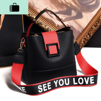 水桶包包女2020新款潮韩版气质百搭手提单肩大牛皮斜挎女包NEW LAKE女斜挎包