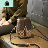 小包2020新款大号放手机包女斜挎迷你的竖款夏天复古多功能NEW LAKE 咖啡色女斜挎包