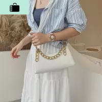 腋下包女法棍包单肩斜挎白色链条小包包2020新款潮流夏季百搭网红NEW LAKE女斜挎包
