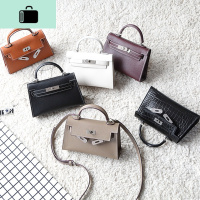 经典款时尚迷你凯莉包斜挎小包手提包单肩斜跨包复古小包包女潮流NEW LAKE女斜挎包