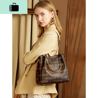 女包包2020新款春夏时尚大气水桶包大容量女士单肩包斜挎手提包潮NEW LAKE女斜挎包