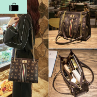 上新包包女2020新款大容量洋气百搭单肩水桶包链条夏季斜挎手提包NEW LAKE 咖啡色女斜挎包