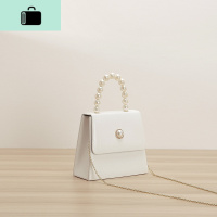 气质女神珍珠手提简约小方包2020新款高级感百搭斜挎仙女包NEW LAKE女斜挎包