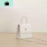 气质女神珍珠手提简约小方包2020新款高级感百搭斜挎仙女包NEW LAKE女斜挎包