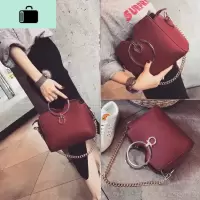 结婚包包2020新款大气手提包女斜挎红色新娘包个性百搭链条单肩包NEW LAKE女斜挎包