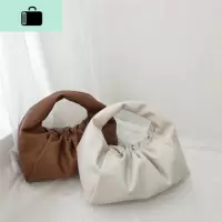 云朵包包女大容量牛角包2020新春款单肩斜挎手提包潮流褶皱女包NEW LAKE女斜挎包
