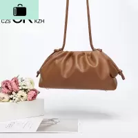 皮 云朵包手包水饺女包软皮手拿包单肩斜挎小包饺子包NEW LAKE女斜挎包