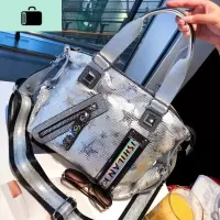 女士斜挎上新女包包新款潮2020时尚个性爆裂纹单肩包百搭手提包女NEW LAKE女斜挎包