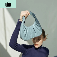 优雅质感褶皱包 软皮饺子手拿包包女2020新款单肩斜跨小包腋下包NEW LAKE女斜挎包