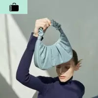 优雅质感褶皱包 软皮饺子手拿包包女2020新款单肩斜跨小包腋下包NEW LAKE女斜挎包