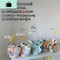 韩国东大设计新款少女心卡通涂鸦菜篮子水桶包手提单肩斜挎女包NEW LAKE女士手提包