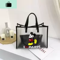 单肩包包女2020新款潮韩版时尚百搭大容量手提包少女洋气透明大包NEW LAKE